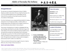 Tablet Screenshot of aikidobloomington.com